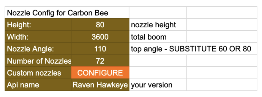 Carbon Bee Config